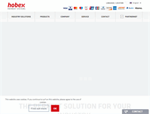 Tablet Screenshot of hobex.at